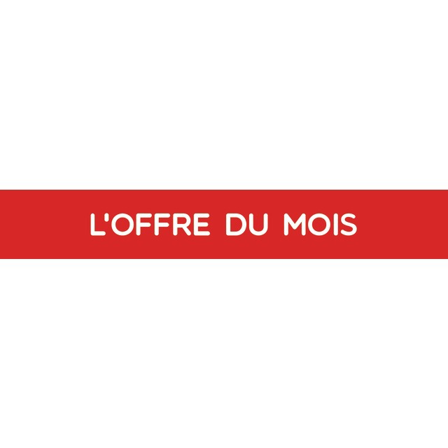 Bandeau PVC Magnetique L'offre du Mois Rouge 0,3X150X980 MM référence fournisseur 9031300